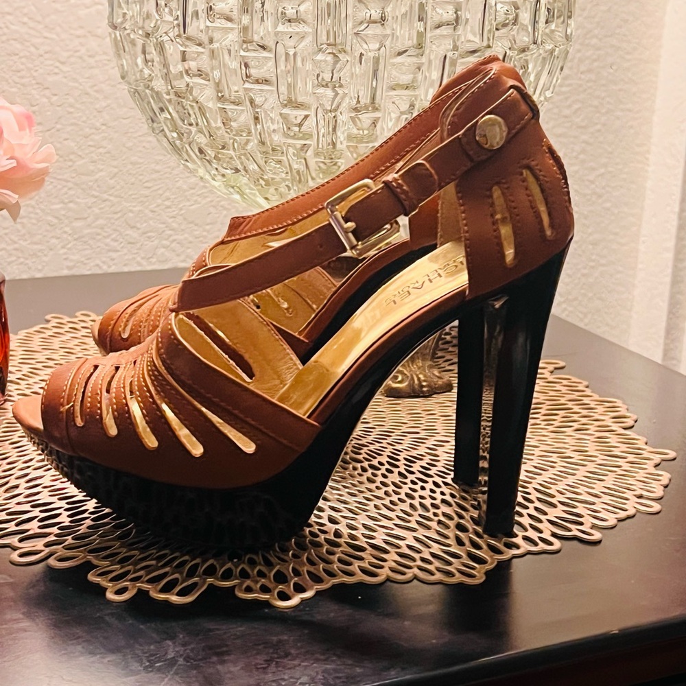 MICHAEL Michael Kors Brown and Black High Heel Sandals